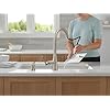 Delta Faucet Boyd Kitchen Faucet with Soap Dispenser, Kitchen Faucets with Pull Down Sprayer Brushed Nickel, Kitchen Sink Faucet with Magnetic Docking Spray Head, SpotShield Stainless 19893Z-SPSD-DST