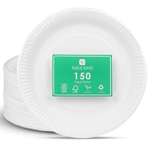 TABLE KIND Eco-Friendly 150 Paper Plates Cover