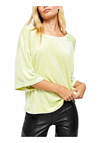 Free People Womens Green Soft Short Sleeve Boat Neck Sweater Size Xs #TOP10