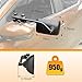 CAFOPAR Clip-On Mirror Extenders for Towing - 360° Adjustable Side Mirror Extensions with Flat Locking Design，Tool-Free Installation compatible with RV, SUV, Trucks, Vans, Trailers (1 Pair)