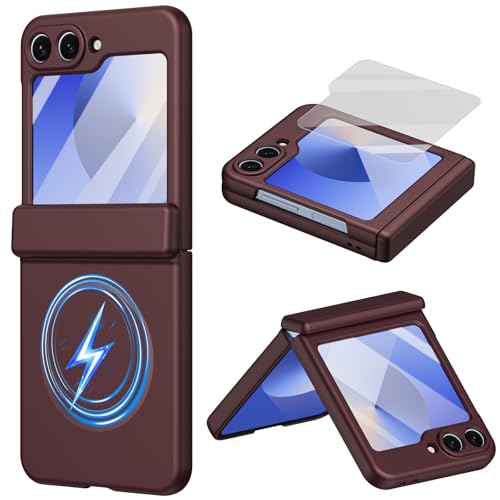 Coque Samsung Z Flip7 FE rouge : l'accessoire idéal pour vos trajets avec anneau aimanté