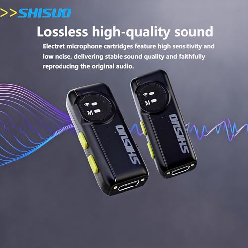 Etwre Microfonos Inalambricos Professional Mini Microphone, Wireless Lavalier Microphone with Noise Reduction, Plug & Play Clip-On Mic for Phone, Camera, Vlog, Live Streaming — view 3