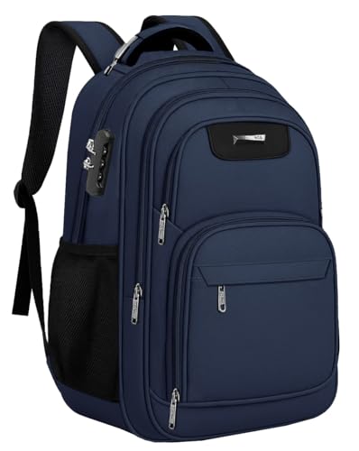Mochila Notebook Masculina Feminina Urbana Executiva Saída USB E Fone de Ouvido Dia a Dia Trabalho Viagem Escola Resistente (Azul)