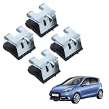 4 Stück Sonnenschutzgriff-Clips für Hecktürfenstervorhänge Sonnenblende Clip Haken Ersatzteil 964000020R Kompatibel mit Scenic 3 MK3