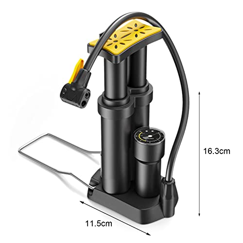 Mini Bike Pump Bike Floor Pump, 170Psi Mini Portable Bicycle Pump Foot Air Pump For Cars Bicycles Motorcycles Balls Black #TOP6