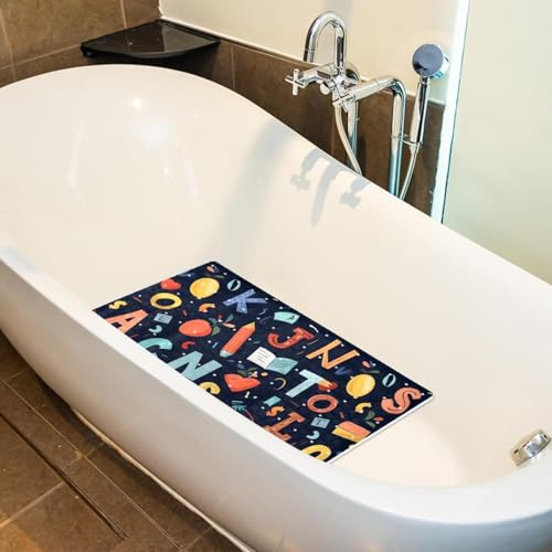 Tapis de bain alphabet extra long antidérapant pour la douche - 6
