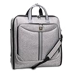 ZEGUR Premium Suit Bag for Men Carry On - Garment Bag for 4 Suits - Travel & Business Suit Carriers for Men with Shoulder Strap and Laptop Compartment