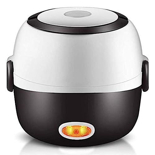 Fiambrera eléctrica SilteD, minicocina multifunción portátil, vaporera calentada para alimentos de 1,2 L, olla arrocera, vaporera para huevos