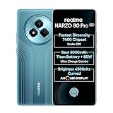 realme NARZO 80 Pro 5G (Racing Green,8GB+256GB) | Segment's 1st MediaTek Dimensity 7400 Chipset | 6000mAh Titan Battery + 80W Ultra Charge | 4500nits HyperGlow Esports Display | IP69 Waterproof