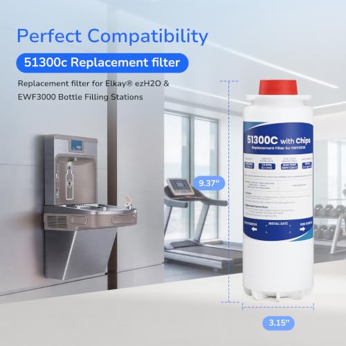 Image of 51300C Water Filter With Chip For Elkay ezH2O Bottle Fill Stations,3pack