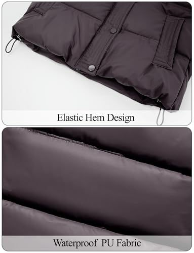 Boys Girls Winter Vest with Detachable Hood Water Resistant Heavyweight Jacket Windproof Quilted Coat 5-15 Years3