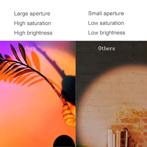 Image of Sunset Projection Lamp with Remote | 16 Color Changing LED Night Light | 360 Rotating Mood Lamp for Bedroom, Photography, Parties, Home Decor (Multicolor, Plastic)
