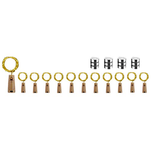 Preisvergleich Produktbild MINGXINGDE 12 Stück Flaschen Lichterkette Starlight Flaschen Lichter Kleine LED BeLeuchtung Geschenk Leuchte