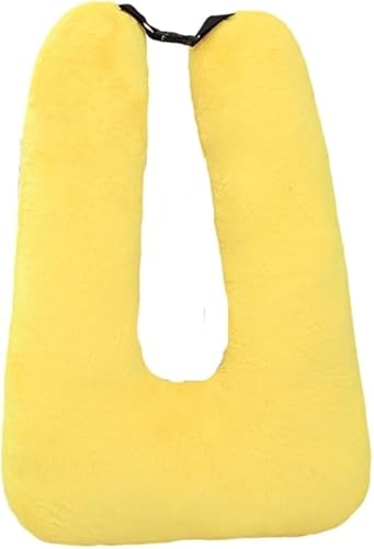 KryZaroグレー多機能U字型カーシートクッション|ふかふか衝突防止機能付き 車中泊・長距離移動必携