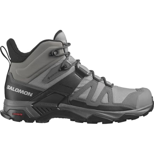 Salomon X Ultra 4 Mid Gore-tex Hiking Boots, Men's, Sharkskin/Quiet Shade/Black, US 13 M