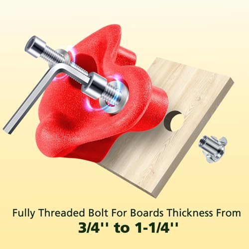 image for TOPNEW 20 PCS Rock Climbing Holds for Kids, Rock Wall Holds with 6.56 