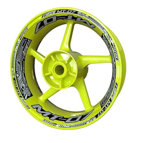 Autocollants de roue moto pour relooker la jante course Yamaha MT07 style 11