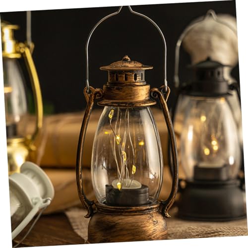 2 lámparas de queroseno de plástico retro para mesa de salón 5