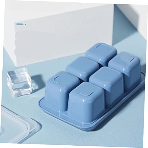 Molde de cubitos de hielo plástico con tapa 6 unidades miniatura 4