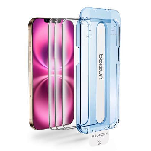 Image of Beizun for iPhone 13 Pro Max & iPhone 14 Plus Screen Protector 3-Pack: Military 9H Tempered Glass, Easy Installation, Full Coverage Anti-Glare