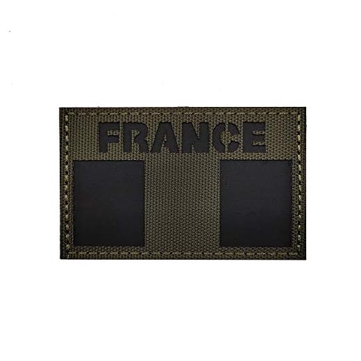 Patch infrarouge réfléchissant drapeau de la France pour moto biker tactique militaire brassard pour voyage sac à dos chapeaux vestes uniforme d'équipe