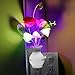 2Pack Plug in LED Night Light w/Auto Dusk to Dawn Sensor,AUSAYE 0.5W Energy Saving Lamp Dream Nightlight Rose Flower Mushroom Lights for Kids Adults Bedroom,Bathroom,Living Room,Kitchen,Hallway