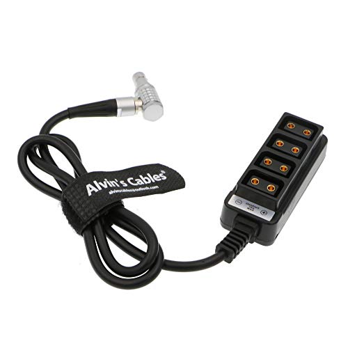 Cable divisor 2 pines macho a 4 D-Tap Alvin's Cables de ángulo recto 1