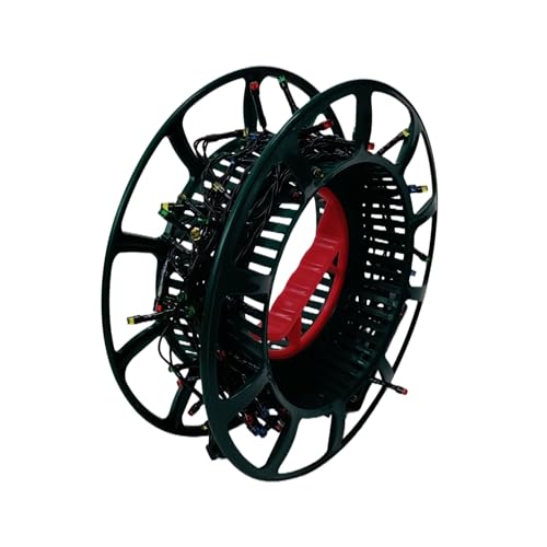 PMS Christmas string lights storage wheel - christmas light holder - wind up reel - cable storage organiser - christmas string lights reel- tangle free tree light cradle.