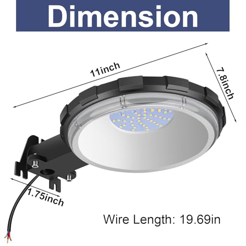 LED Barn Light, Dusk to Dawn Outdoor Lighting with 100W 10000LM 5000K Daylight, IP65 Waterproof Outdoor Security Flood Lights for Garage Yard Street Warehouse Use