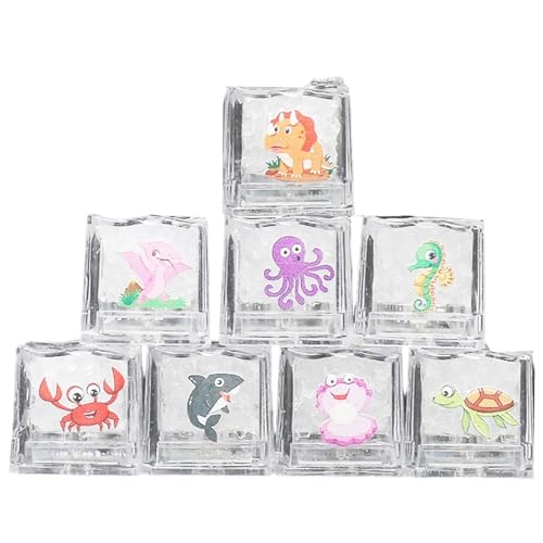 Lampes LED De Bain ees Par L�fEau ? Lot De 8 | eres Glacon Multicolores A Clignotement Lent Pour Douche Enfants Decoration Sensor