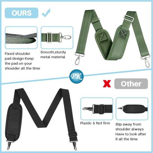 Image of Shoulder Strap for Bag Universal Replacement 58 inch /67 inch Fixed Padded Adjustable Buckle Heavy Duty Shoulder Strap
