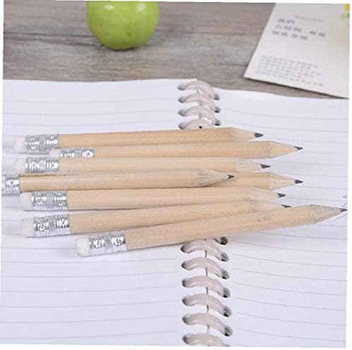 AMOYER 5 Pcs Half Pencils with Eraser Short Mini Non Toxic Golf Pocket Pencils