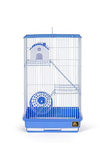 Image of Prevue Pet Products Three-Story Hamster & Gerbil Cage Blue & White SP2030BL