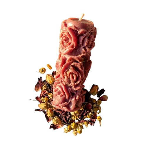 Bougie de prière artisanale Hibiscus et Oranger | Idée cadeau bien-être