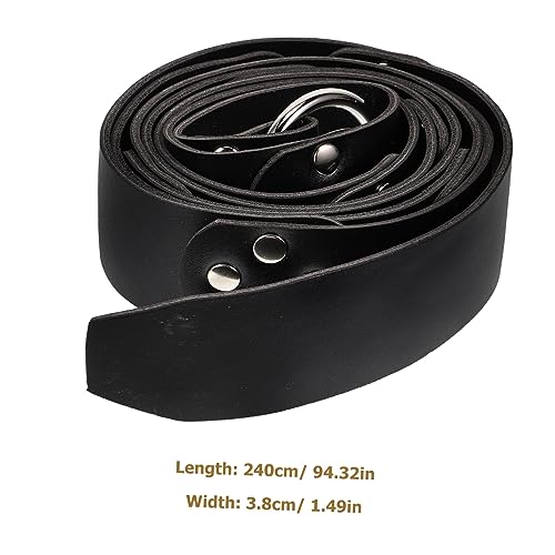 Medieval Leather Belt for Adults Vintage Style Accessory for Cosplay and Costume Events for Knights and2