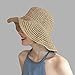 Cappello alla Pescatora Donna Cappello in Rafia da Donna Cappello floscio a Tesa Larga Cappello da Sole da Spiaggia Cupola di Paglia Regalo per la Mamma