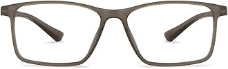 LENSKART BLU | Zero Power Blue Cut Computer Glasses | Anti Glare, Lightweight & Blocks Harmful Rays | 100% UV Protected | Full Rim Rectangular | For Men & Women | Large | LB E13738-C1