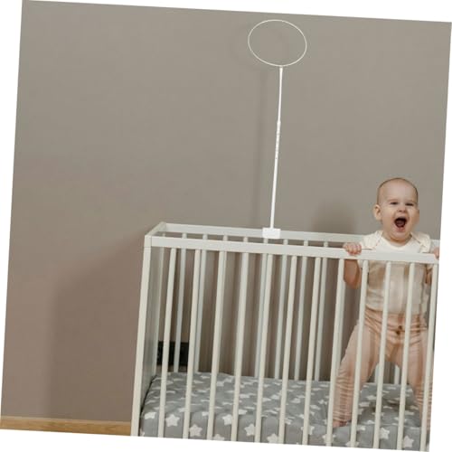 Accessoire de filet de lit et support de lit baldaquin à clipser avec anneau de support - 2 ensembles - 6