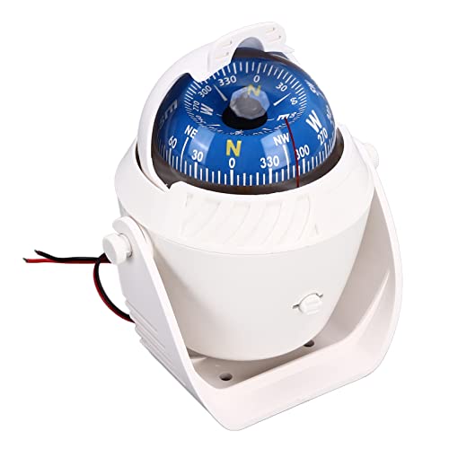 Marine-Boot-Navigationskompass, Magnetische Anpassung, Nachtbeleuchtung für Autos, Schiffe, Wohnwagen