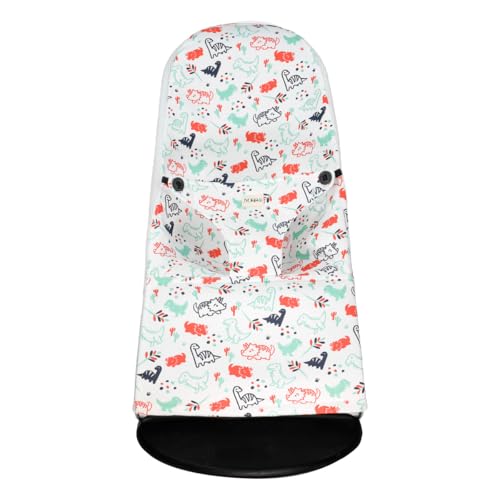 Jyoko Kids Funda De Repuesto Para Hamaca, Compatible Con Babybjörn Balance Balance Soft Bliss, Tejido 3d Air Mesh, Sustituye La Funda Original, Capa De Algodón 100 En Zona De Contacto Dino Party