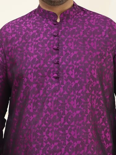 Image of SOJANYA Plus (Since 1958) Men's Cotton Blend Printed Only Long Kurta