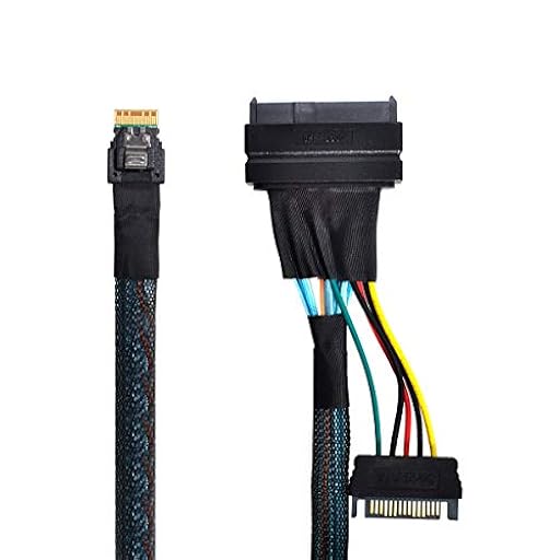 Xiwai U.2 U2 SFF-8639 a Slimline SFF-8654 4i NVME PCIe SSD Cable para placa base SSD 750 p3600 p3700 M.2 | Ya disponible en tu tienda friki favorita! En mundofriki.es!