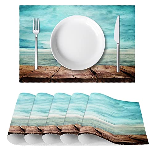 Set de table en laine premium tropical antidérapant et isolant pour table - 3