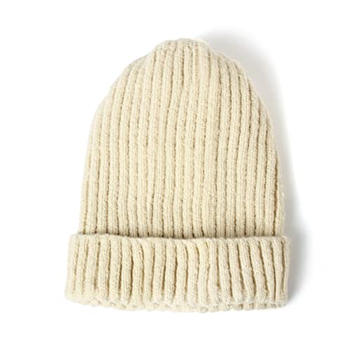 Bonnet d'hiver pour Femmes Chaud Automne Tricot Bonnet Chapeau Manchette Bonnet Montre Casquette pour Filles Printemps décontracté crâne Chapeaux pour Femme