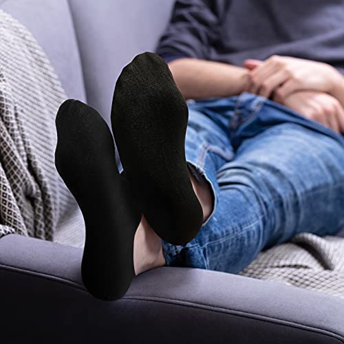 Image of Syhood 60 Pairs No Show Socks Bulk Low Cut Socks for Men Women Unisex Thin Cotton Boat Liner for Homeless Casual Sports Tab
