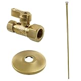 Kingston KF53357TKF20 Toilet Supply Kit, Brushed Brass