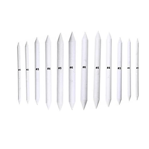 Mayitr 12 Piezas Tortillon Mezcla Sketch Dibujo Plumas