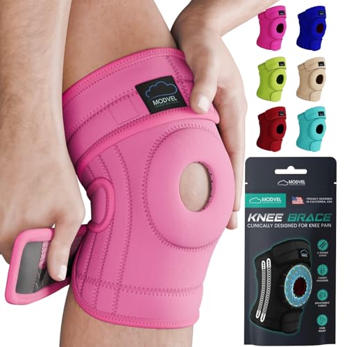 Image of Modvel ELITE Knee Brace for Men & Women - Patella Gel Pads & Side Stabilizers for ACL, Meniscus Tear, Arthritis & Injury Recovery - Maximum Support for Running, Sports & Joint Pain Relief