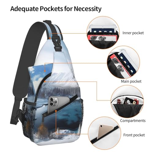 Bolso cruzado impermeable para trekking y viaje miniatura 4
