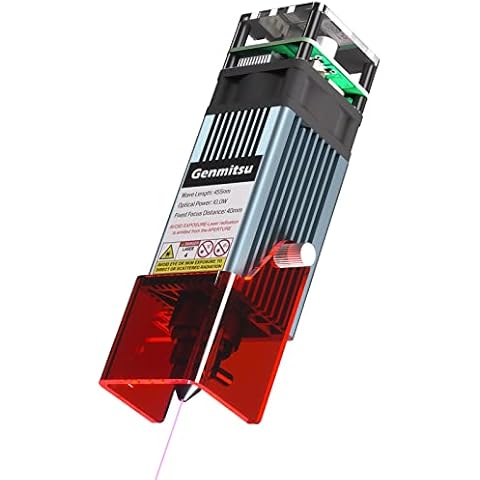 Genmitsu 10W Compressed Spot Laser Module with Air Assist Nozzle, 0.08mm*0.05mm Laser Spot, for Genmitsu 3020-PRO MAX V2, 3030-PROVer MAX, 4040-PRO, 4040 Reno, PROVerXL 6050 Plus, Jinsoku LC-60A Cover